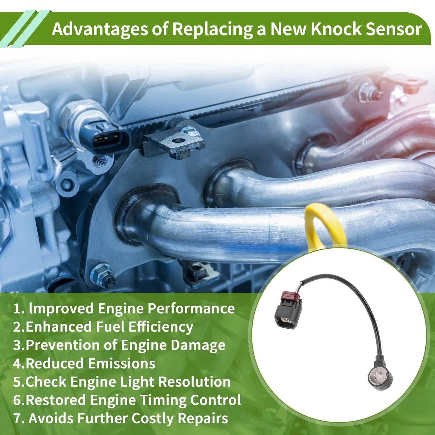 Ignition Knock Sensor for Mazda 3 2.3L (2004-2009)