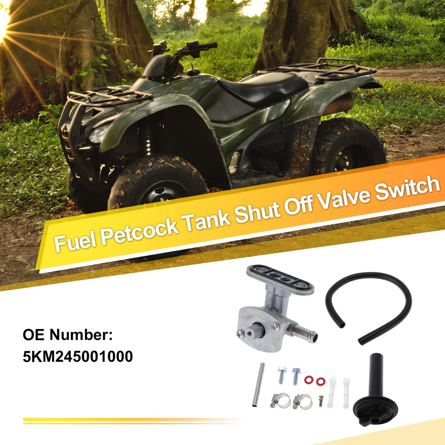 ATV Fuel Valve Petcock Gas Tank Switch for Yamaha ATV
