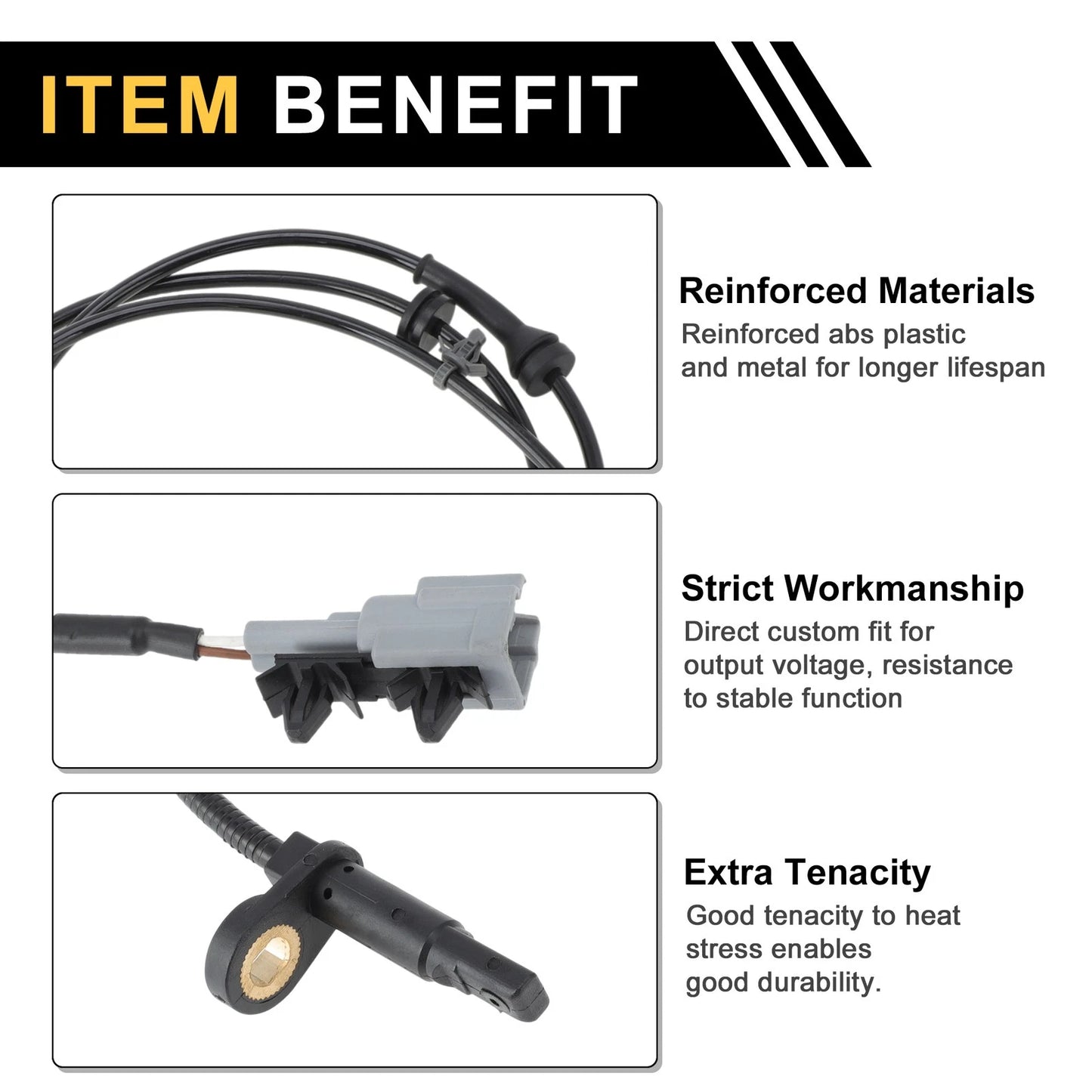 ABS Wheel Speed Sensor Front Left Replacement for Infiniti Fx35