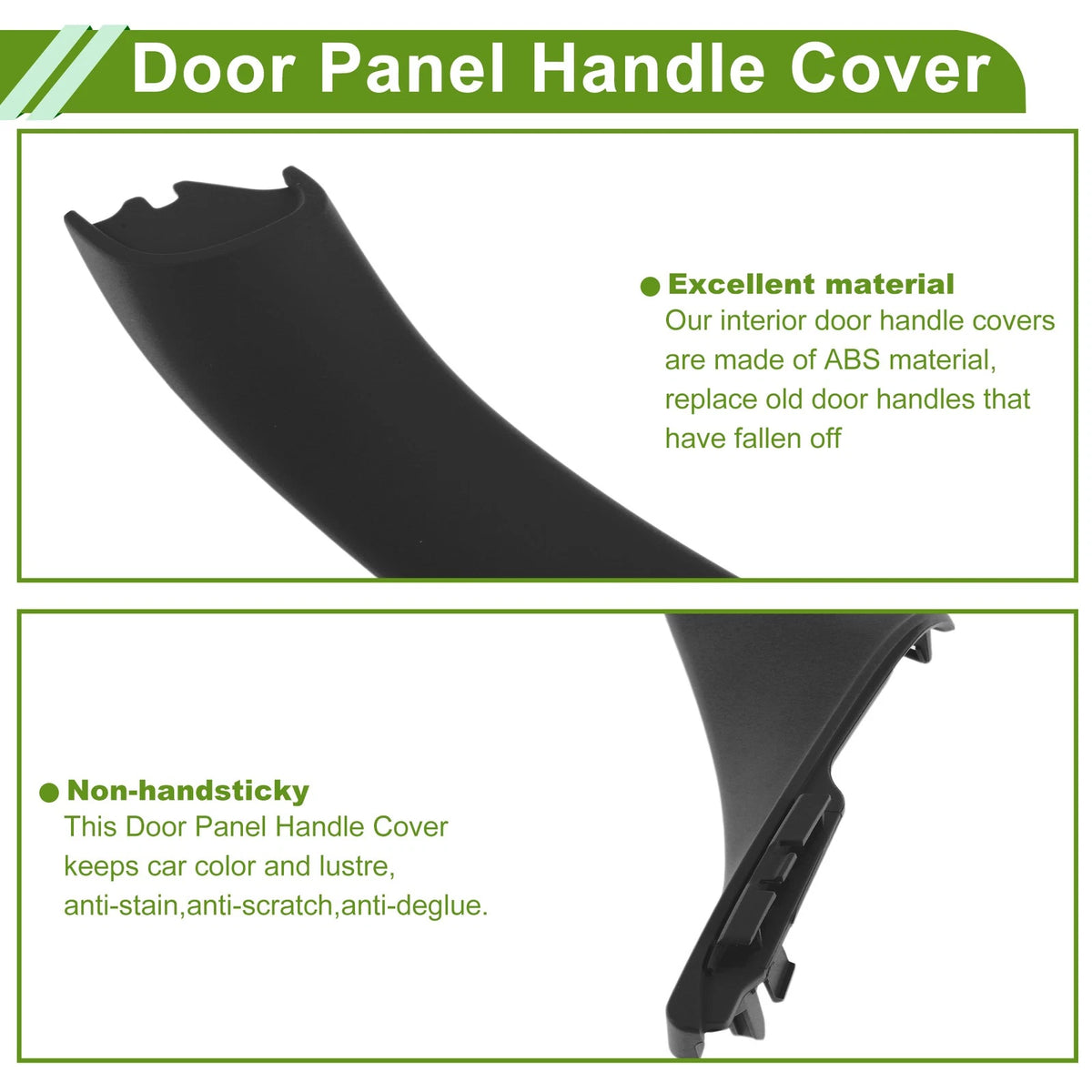 Door Handle Trim Cover for BMW 5 Series (2011-2016) Black