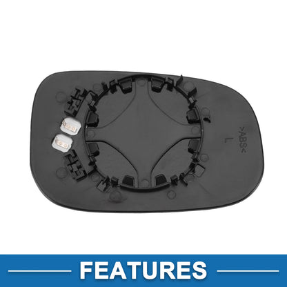 Heated Left Side Mirror Glass for Volvo C30 C70 S40 S60 V50 V70 (2001-2010)