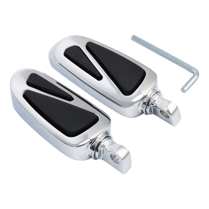 Chrome Male Mount Footrest Pegs for Harley Touring Sportster XL883 1200