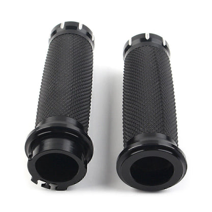 1" Black Handlebar Grips  for Harley Dyna Sportster XL883 1200 Softail (2004-2023)