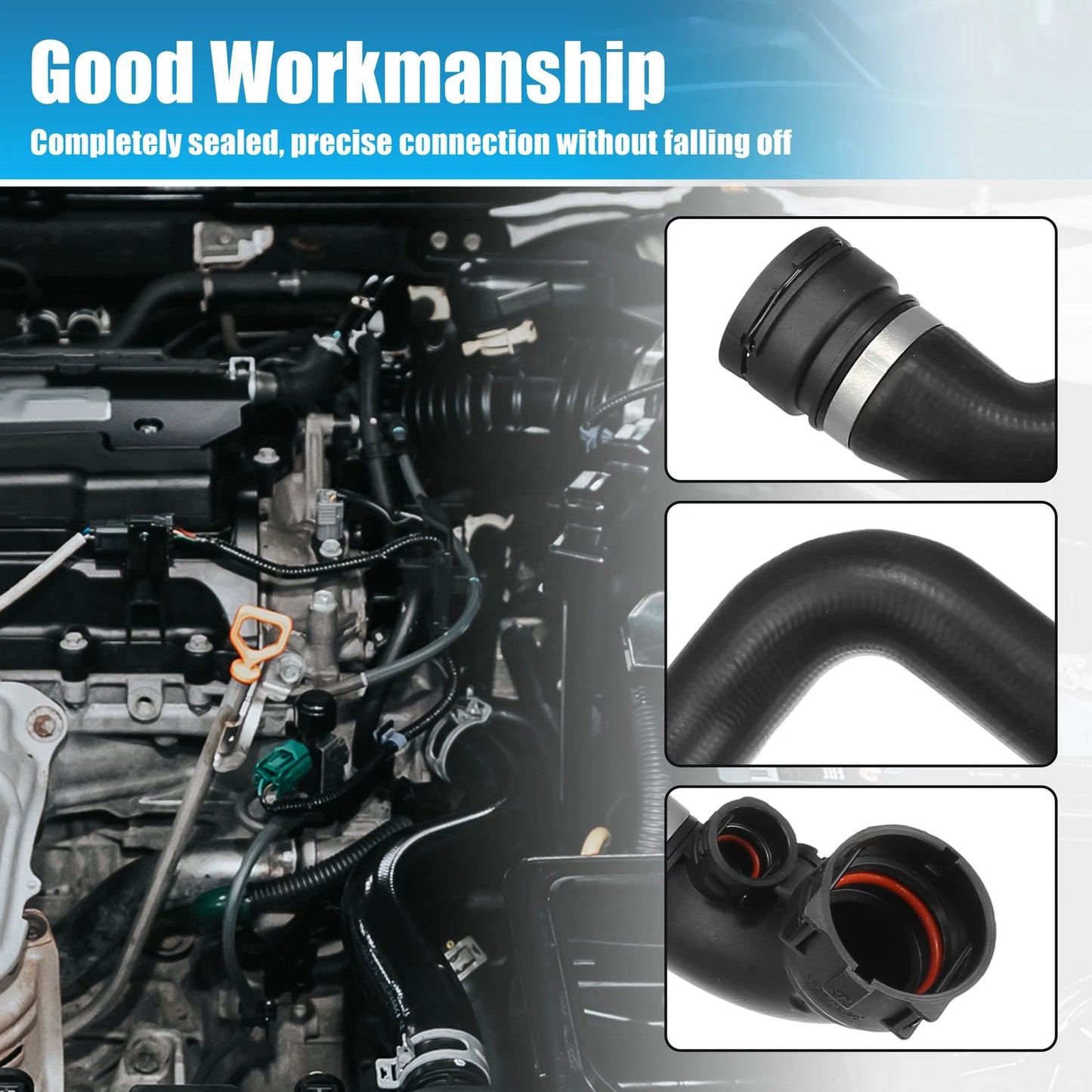 Upper and Lower Radiator Coolant Water Hose Set for BMW X5 (2000-2006)