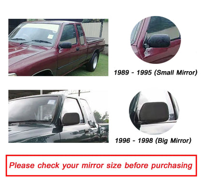 LH Manual Side View Mirror Black for Toyota Hilux MK3 LN85 (1996-1997)