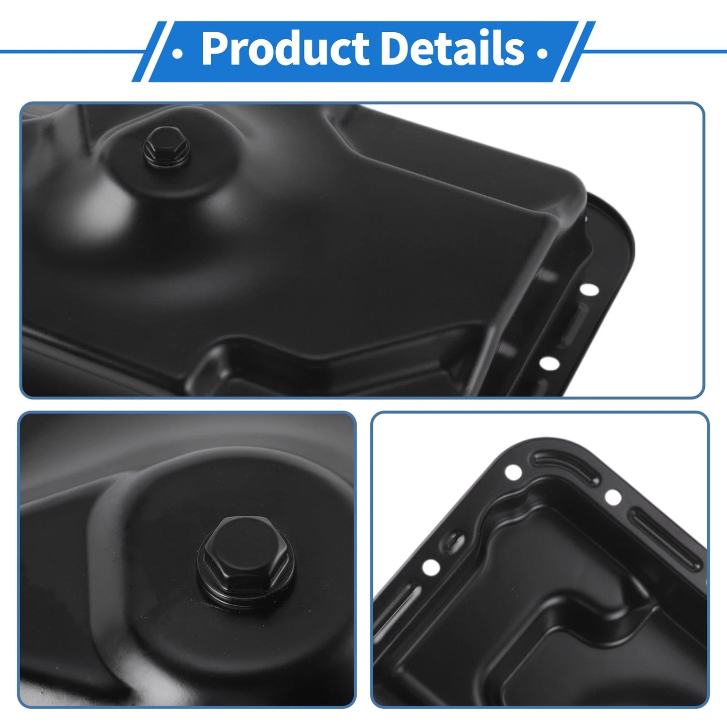 Engine Oil Pan for Ford Explorer (1991-2001) - 1 x Iron Black