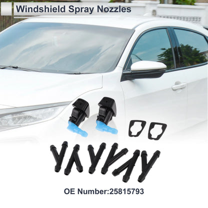 Windshield Washer Nozzle & 6 x Hose Connectors for Ford (Fits Various Years)