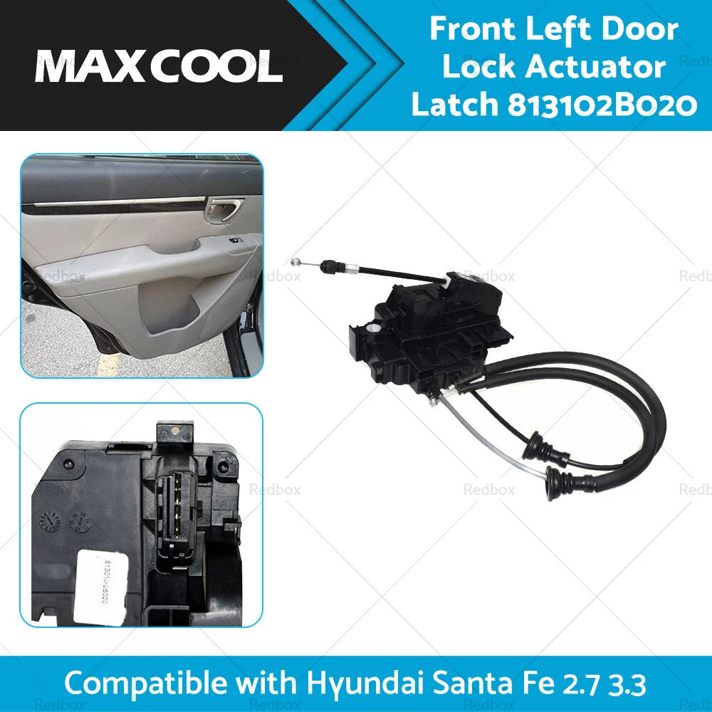 Front Left Door Lock Actuator Latch for Hyundai Santa Fe (2001-2006)