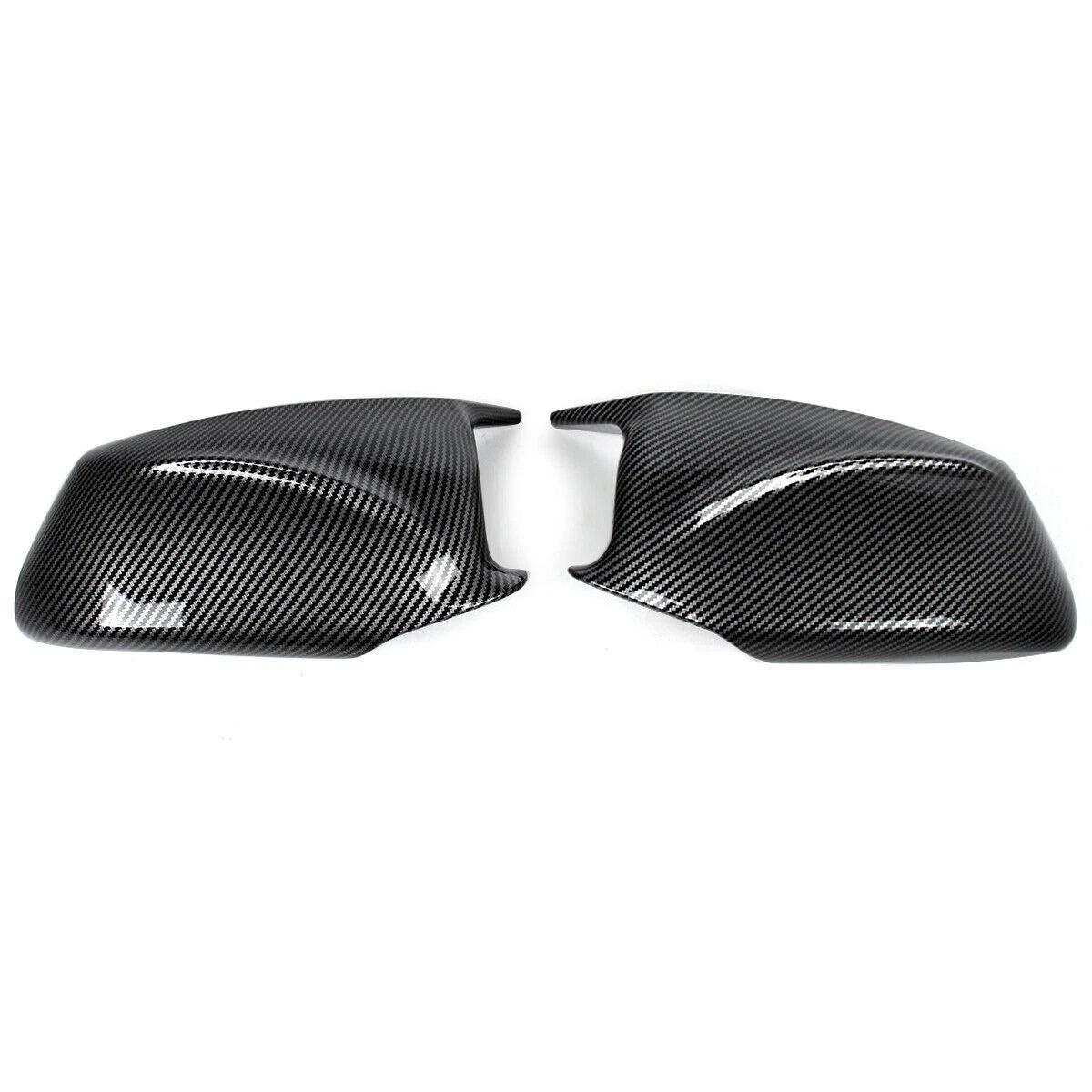 2 x Carbon Look Door Side Mirror Cover Caps for BMW F10 Sedan (2011-2013)