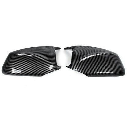 2 x Carbon Look Door Side Mirror Cover Caps for BMW F10 Sedan (2011-2013)