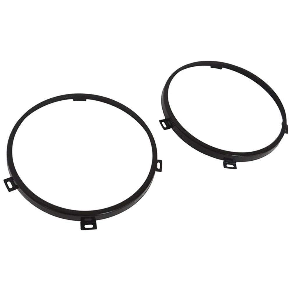 7" Headlight Mount Bracket Ring Black for Jeep Wrangler JK (2007-2018)