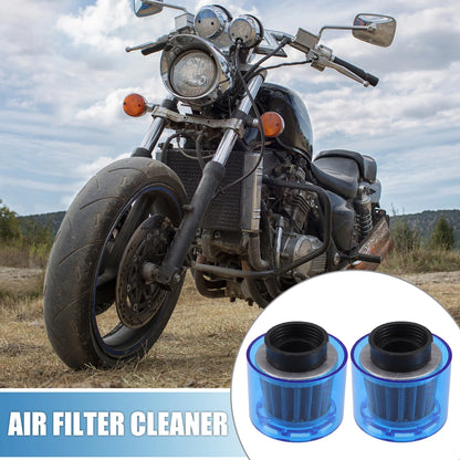 Air Filter Cleaner Straight 40mm/1.57 for 110-125cc Blue 2x Motorcycles
