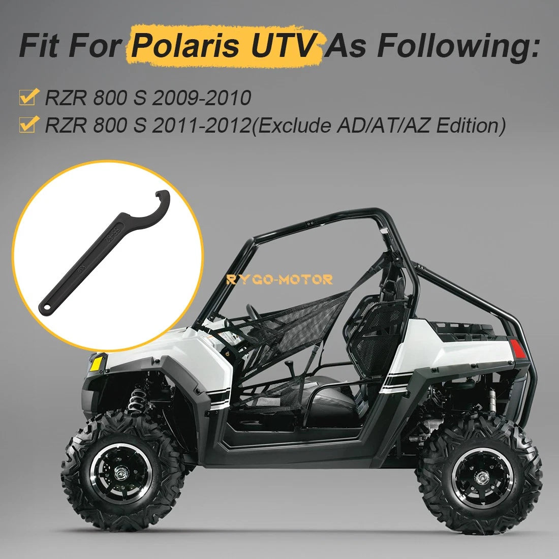 Shocks Springs Adjustable Preload Tool for Polaris RZR 800 S EFI (2009–2012)