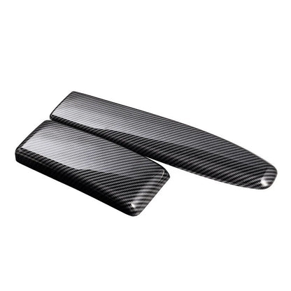 Carbon Fiber Car Interior Armrest Storage Cover Trim Decor for Benz E W212