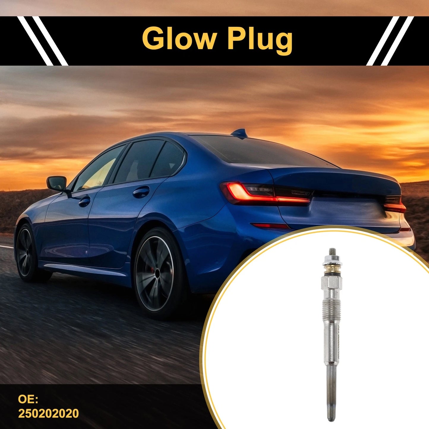 Glow Plug 1 x Diesel Glow Plug for Various Makes & Models