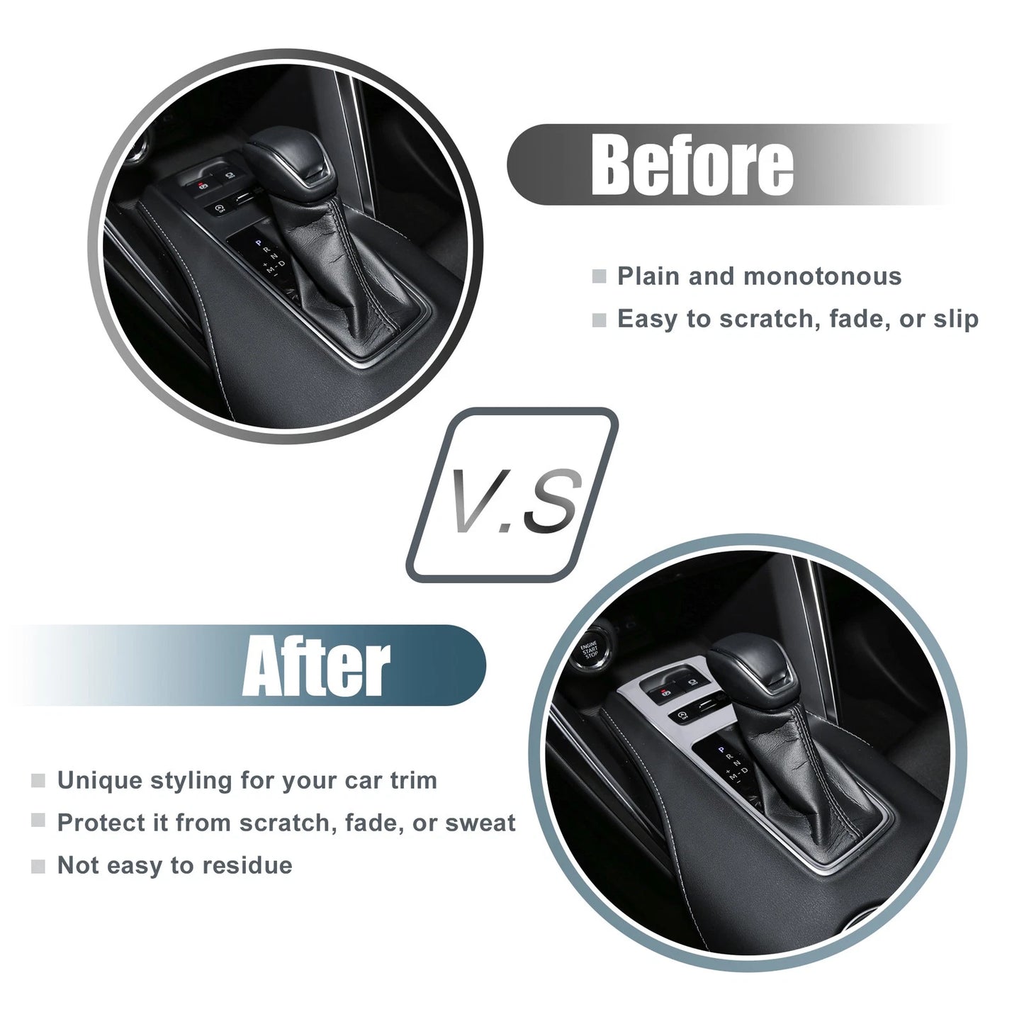 Gear Shift Panel Cover for Toyota Harrier 80 Series Chrome Silver (2000-2005)