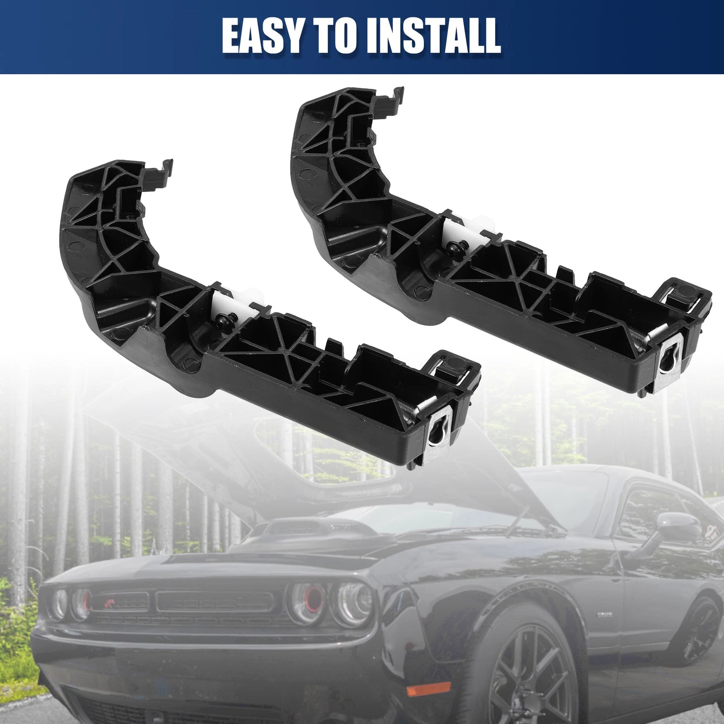 Front Left and Right Bumper Brackets for Dodge Challenger