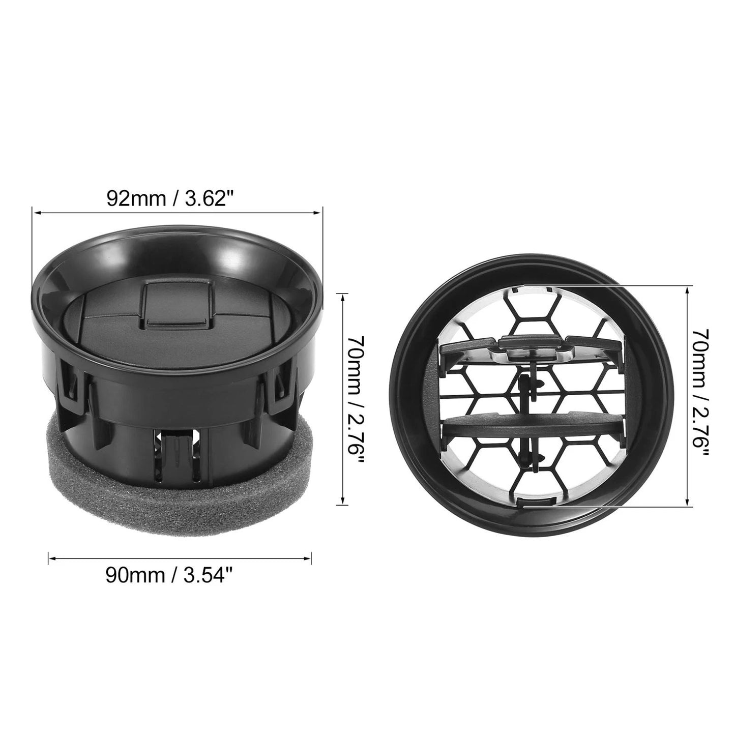 AC Heater Dash Air Vent for Ford F150 2012-2014 - Black Ventilation Outlet