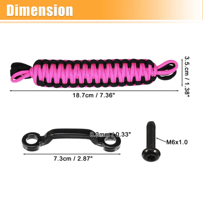 Car Door Limiting Straps Set for Jeep Wrangler JK JL (2018-2023) Black Pink