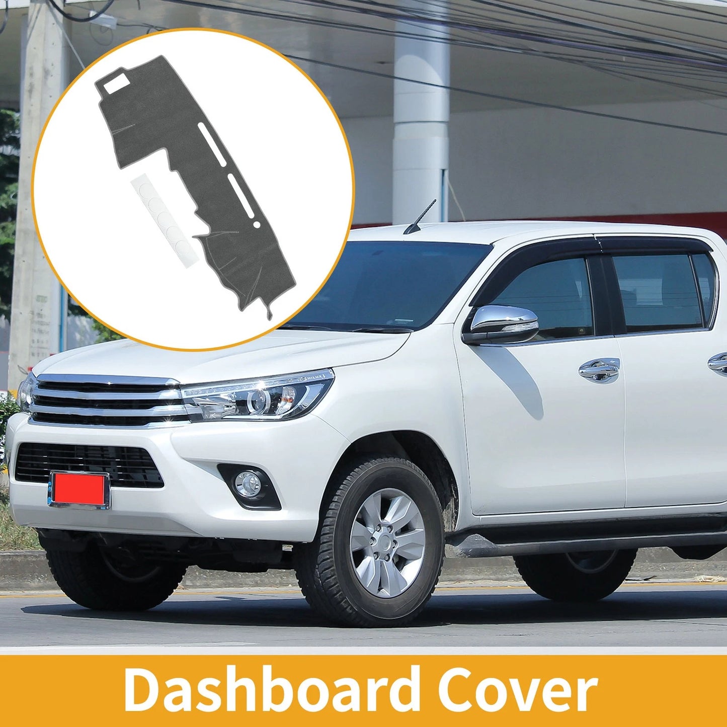 Dashboard Cover for Toyota Hilux 150 Series SR SR5 2005-2015 Gray 1 x Pc