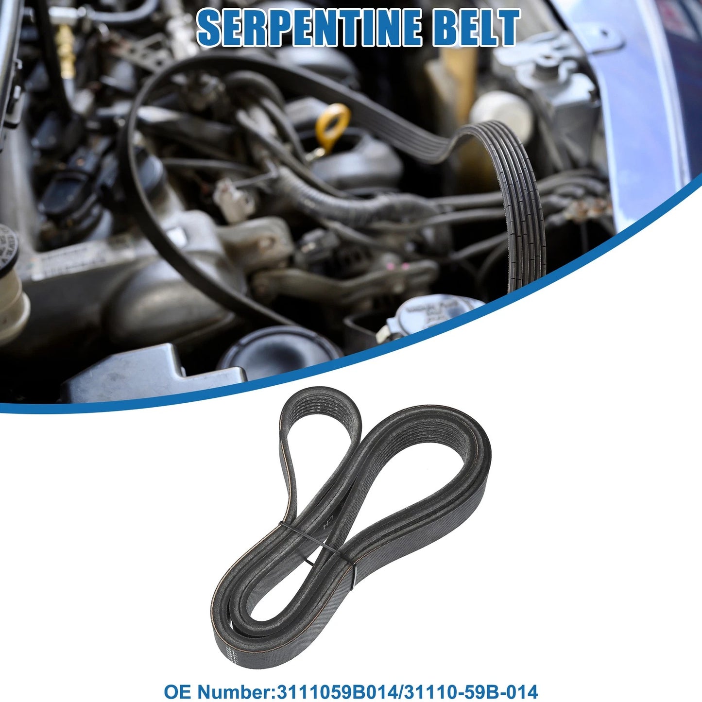 V-Ribbed Serpentine Belt for Honda CR-V (2017-2021)