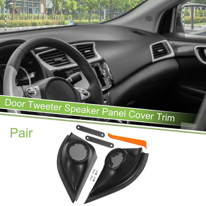 A Pillar Door Tweeter Speaker Cover Trim for Honda VEZEL HRV (2014) Black