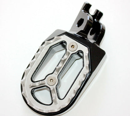 CNC Black Stainless Foot Pegs for Honda CRF250 Motorcycle (2004-2023)
