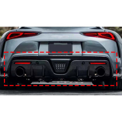 REAL Carbon Fiber Refit Rear Bumper Diffuser for Toyota Supra A90 2019-2024
