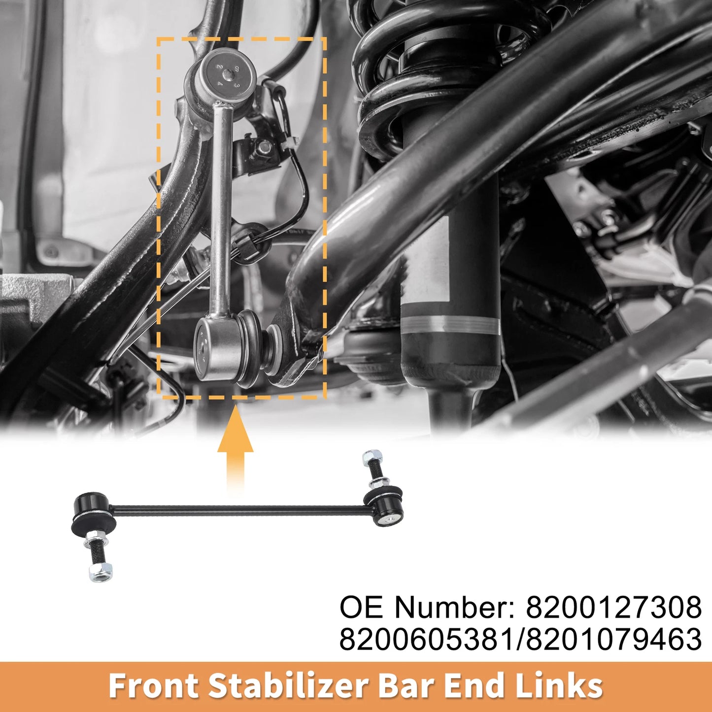 2 x Front Sway Bar Links Stabilizer Kit for Ford Ecosport (2013-2023)