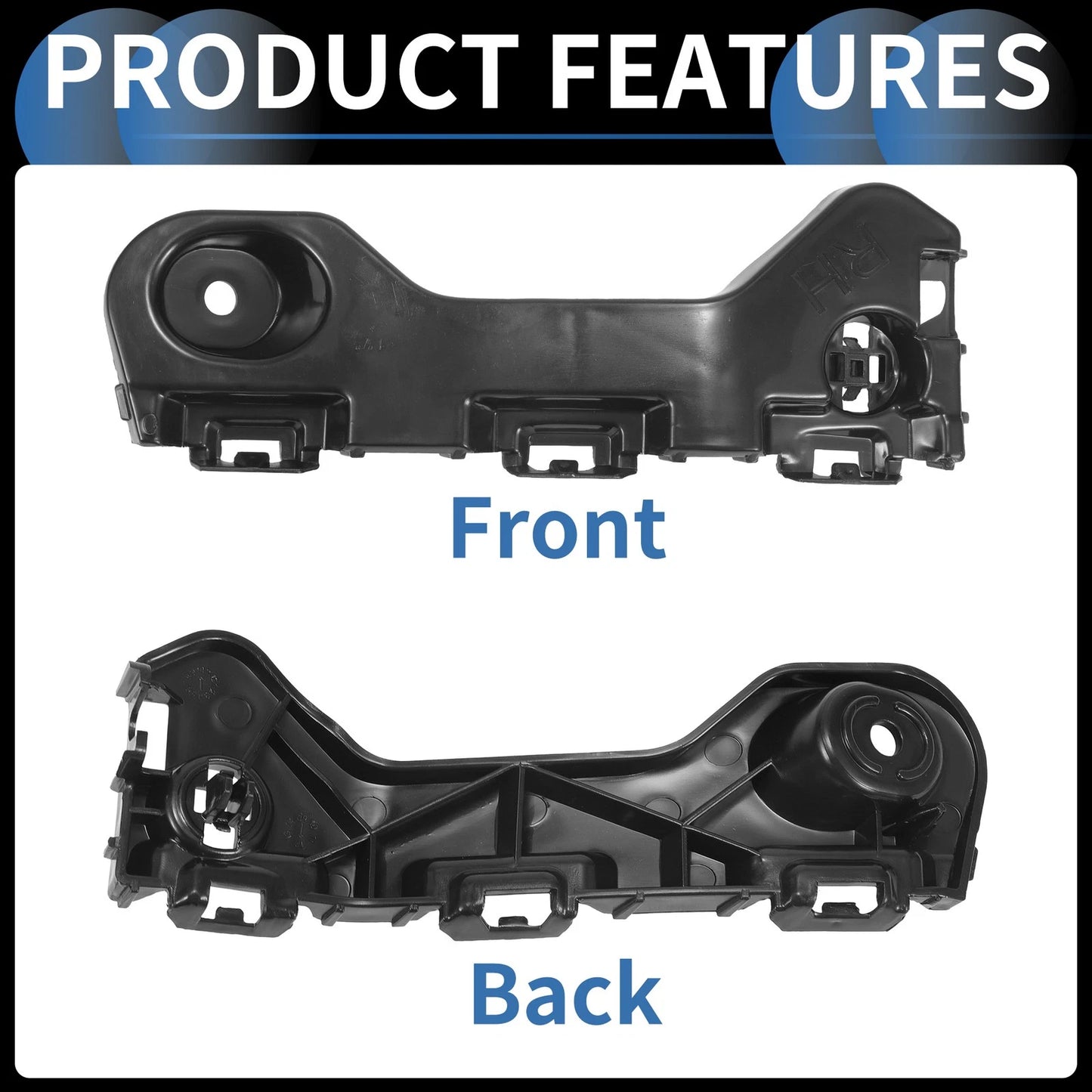 Right Front Bumper Retainer Bracket for Ford Edge (2011-2014)