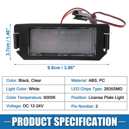 White LED License Plate Light Assembly  for Hyundai