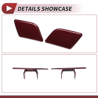 Washer Nozzle Cover Cap for BMW X1 (2010-2015) - Front Left Right, Wine Red