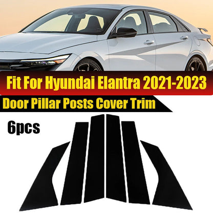 Pillar Post Door Moulding Trim Window Covers for Hyundai Elantra (2021-2023)