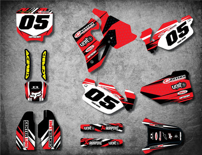 Custom Graphics Full Kit for Honda CR 80 (1996-2002) Digger Style Stickers