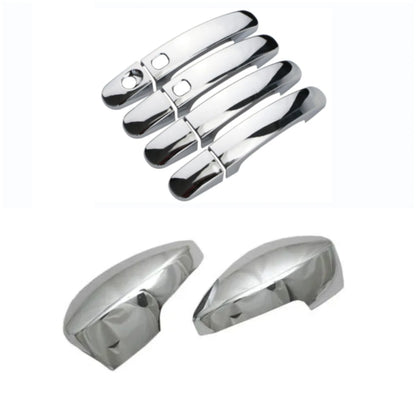 Chrome Mirror & Smart Door Handle Cover Trim for Ford Escape Kuga (2013-2016) 10 x pcs