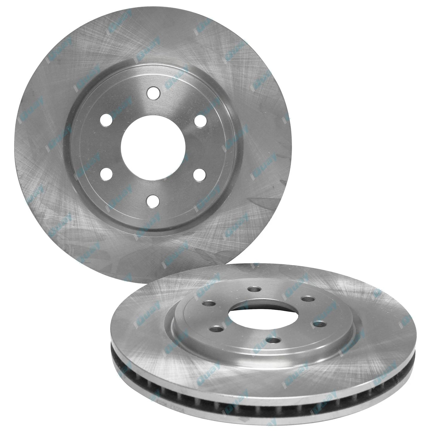 2 Front Disc Brake Rotors + Pads Set Navara D40 Ute 2wd 4x4 2005-12 16" Wheels