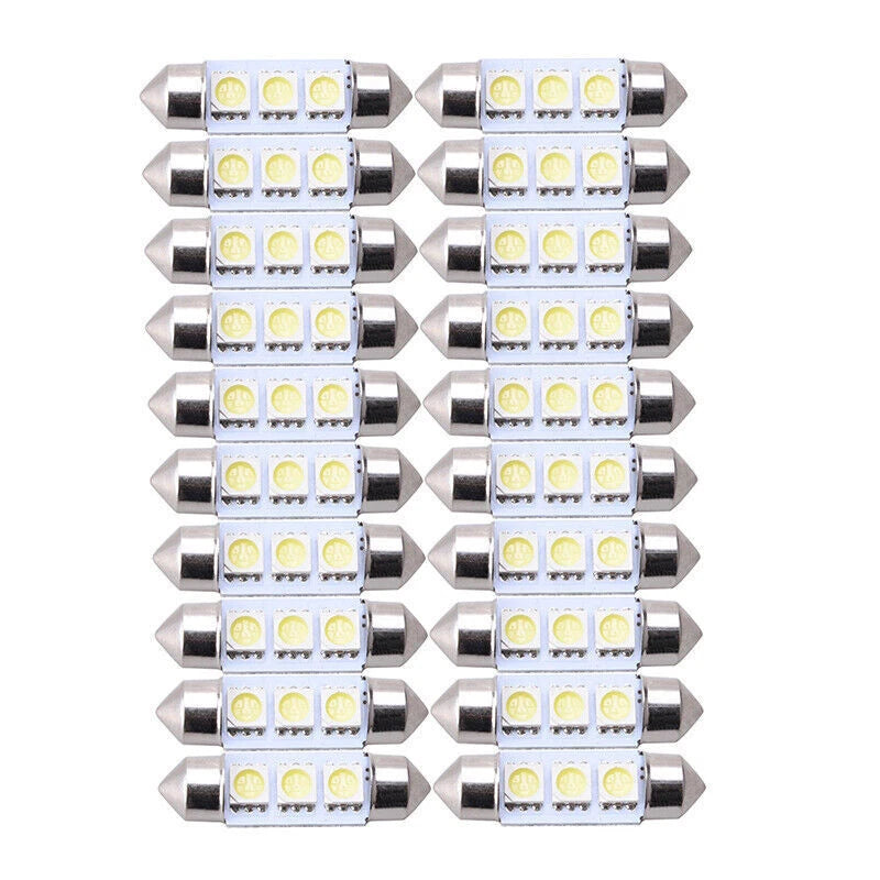 10x LED Interior Lights Bulbs Kit for Car Trunk Dome License Plate Lamps 6000K