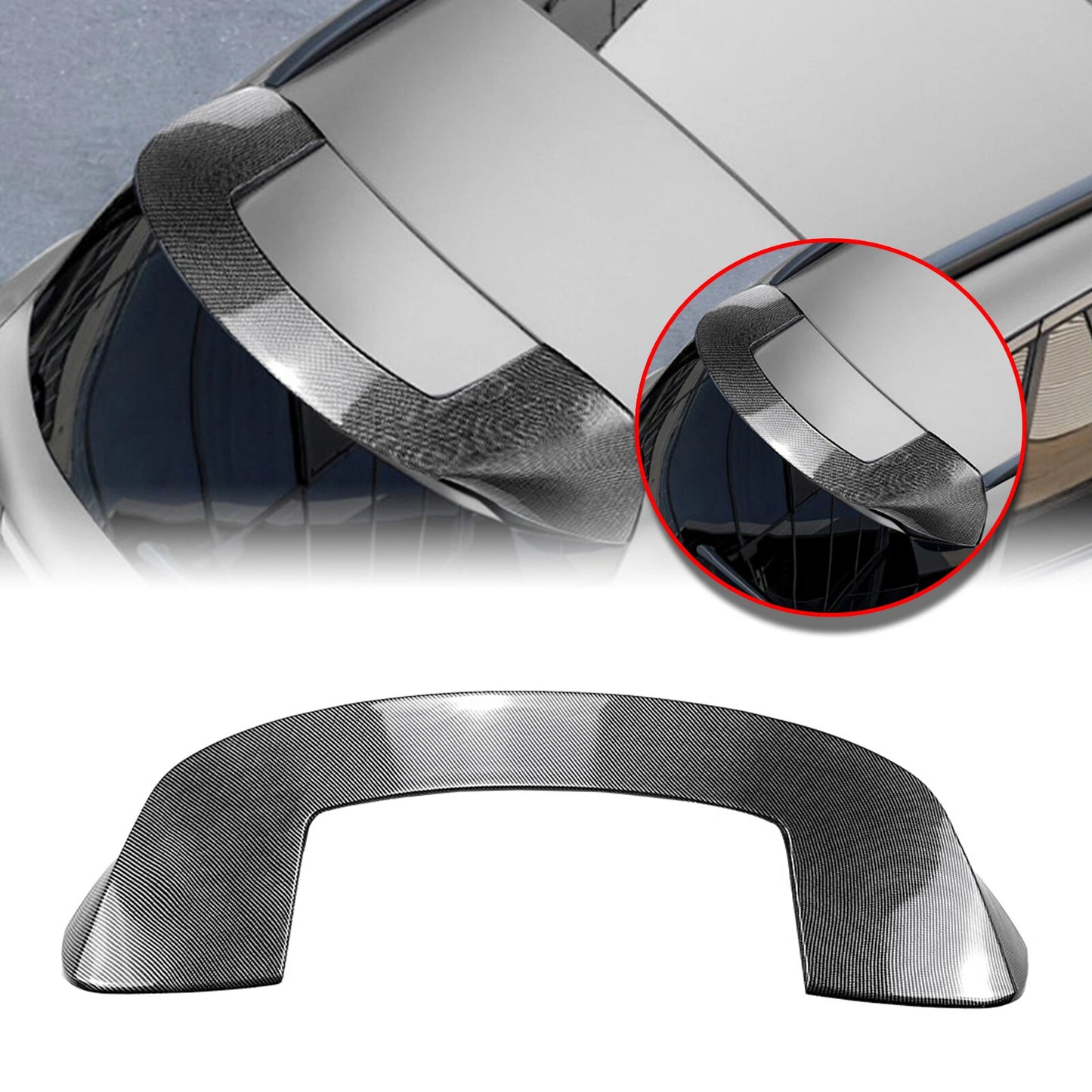 1pc Rear Spoiler Lip for Benz GLC Class X254 (2023-2024) Carbon Look