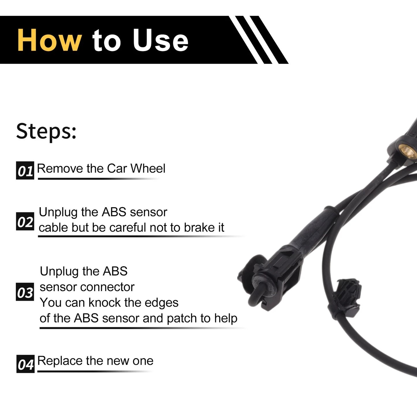 ABS Wheel Speed Sensor for Honda Elysion RR7 (2013-2016) Rear Right