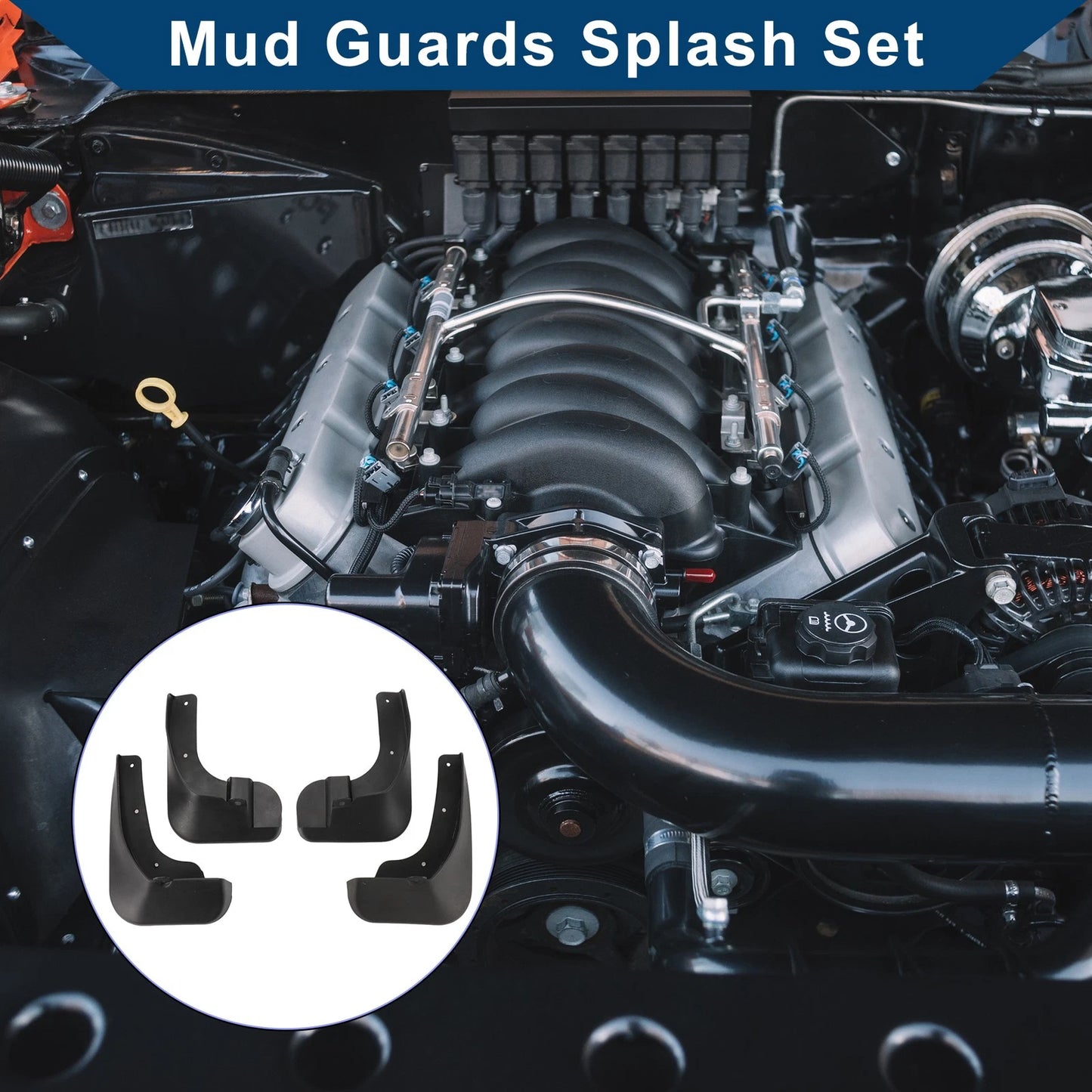 Mud Flaps Splash Guards 2 x Front & Rear for Toyota Vios (2019-2022)