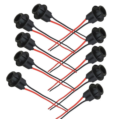 10 x T10 168 194 W5W Extension Wiring Harness Sockets for Car Adapters