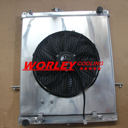 Aluminum Radiator & Fan Shroud for Nissan Patrol Y61 GU 3.0L/4.2L (2001-2016)