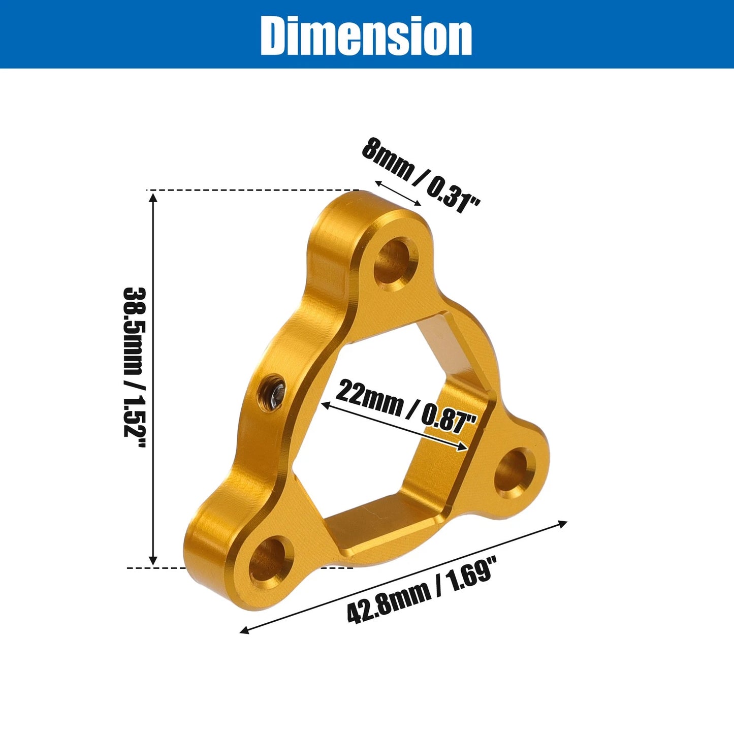 2 x Fork Preload Adjusters for Most Motorcycle Gold Tone