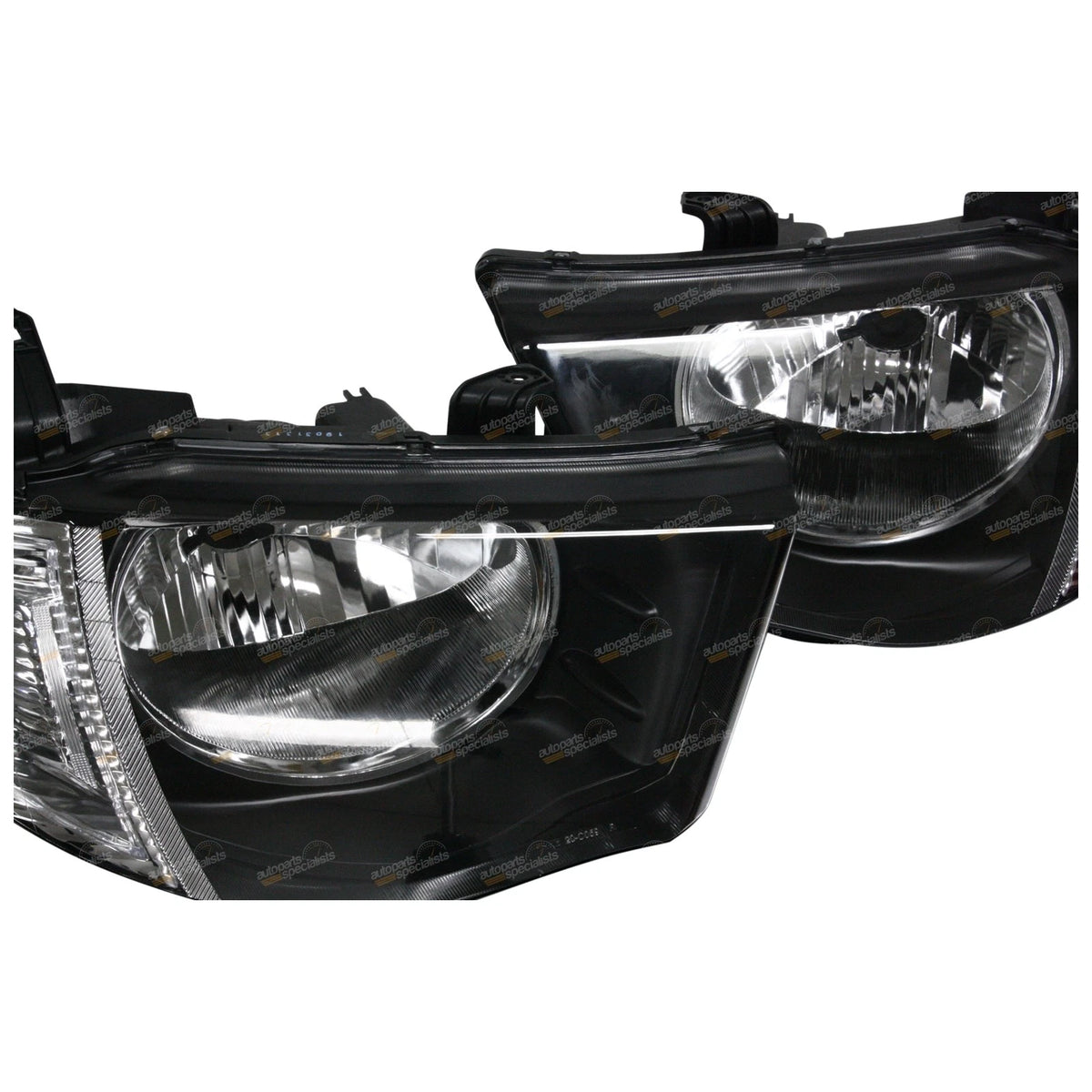 Clear Headlights Pair LH+RH Mitsubishi Triton MN Series (2009 - 2015)