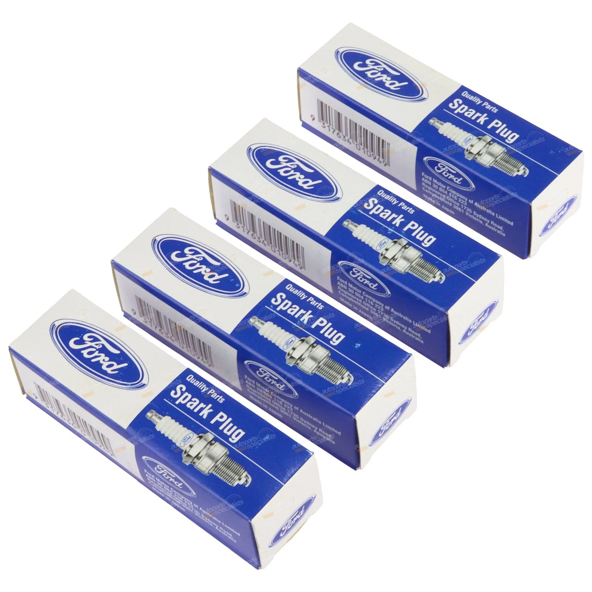 4 x Genuine Spark Plugs Ford Cortina MK II 1.6L (1970)