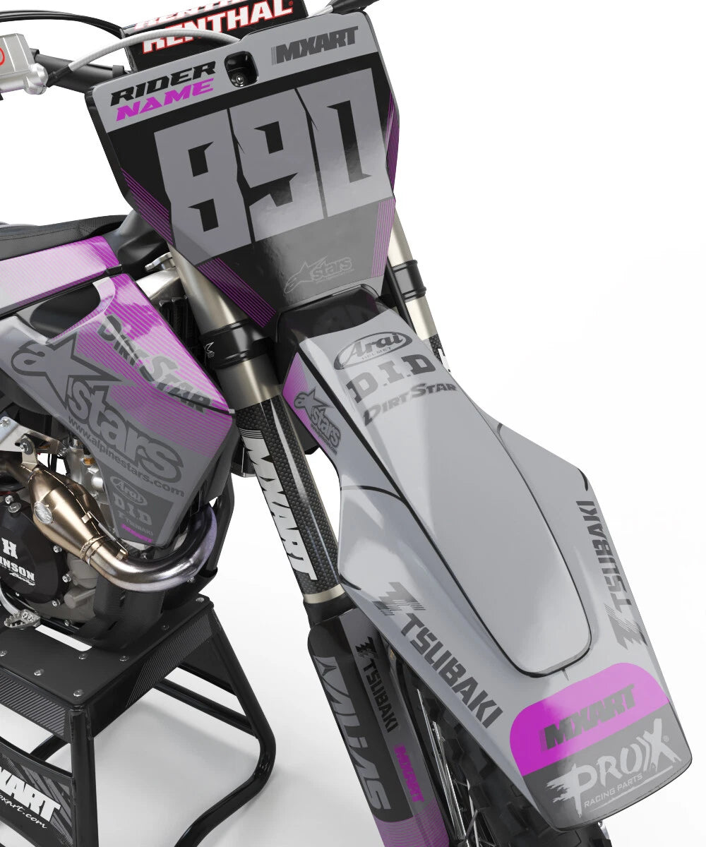 Custom Graphic Kit for Husqvarna TC 85 CARVE Style Stickers (2018-2021)