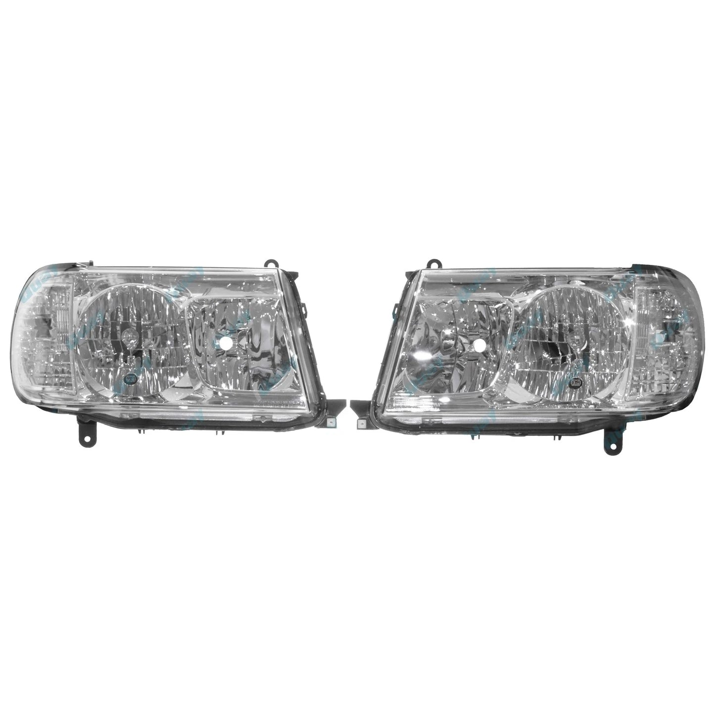 LH+RH Headlights Pair for Toyota Landcruiser 100 Series 2005-On Left Right L+R