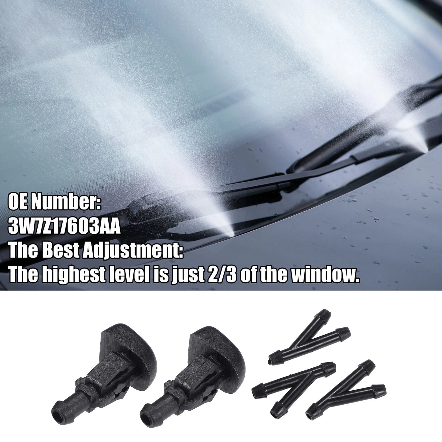 Windshield Washer Nozzle Set for Ford E-150 (2010-2014)