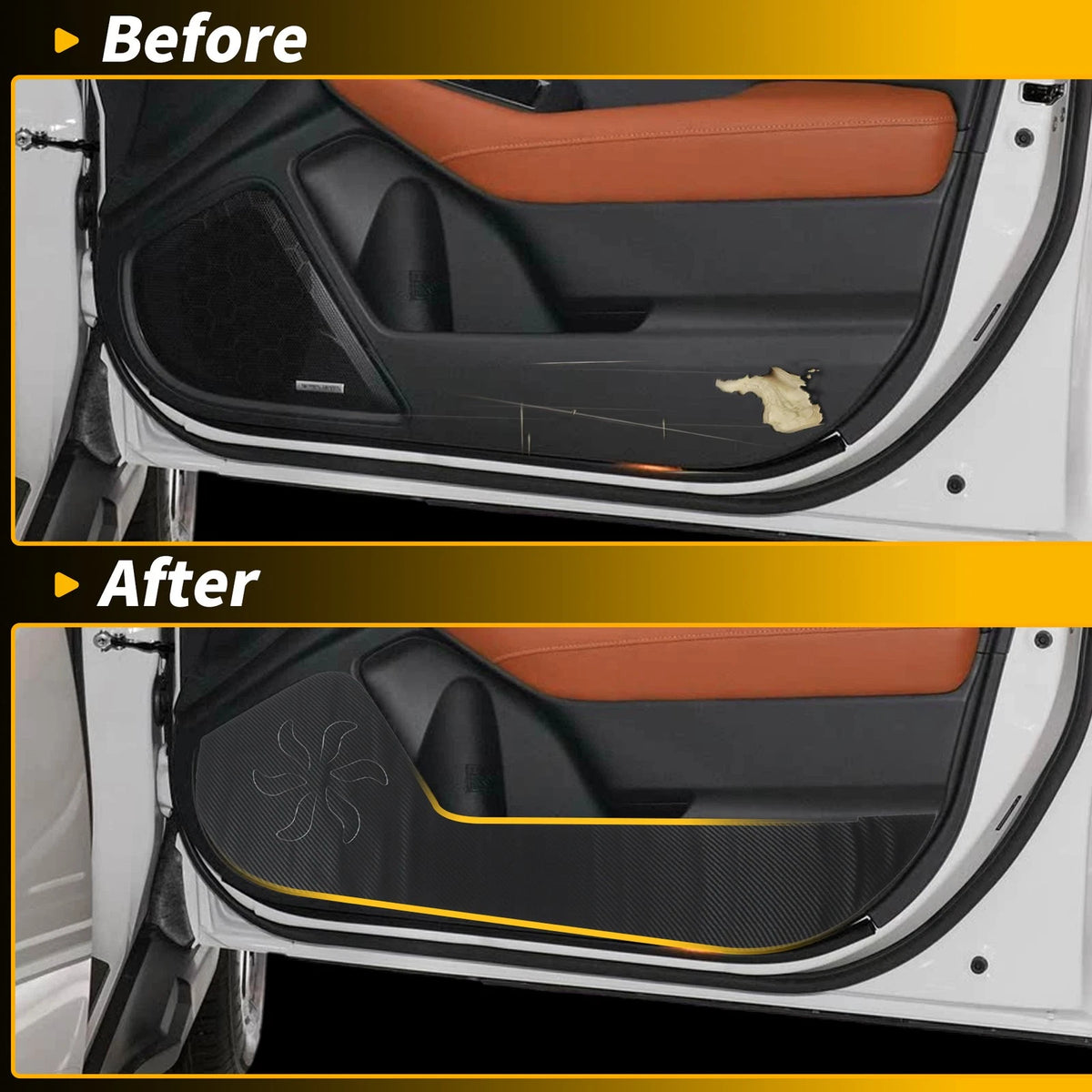 Car Door Anti Kick Pad Sticker Scratch Protector for Subaru Outback (2020-2025)
