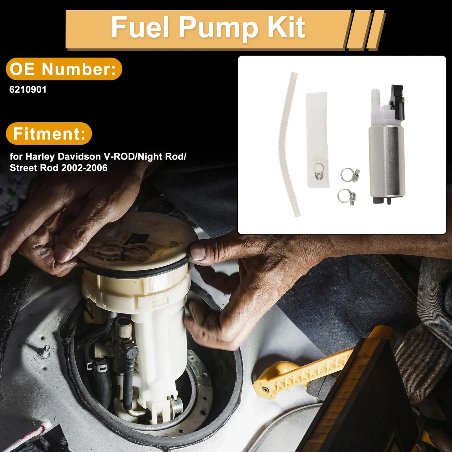 Fuel Pump for Harley Davidson V-ROD/Night Rod/Street Rod (2002–2006)